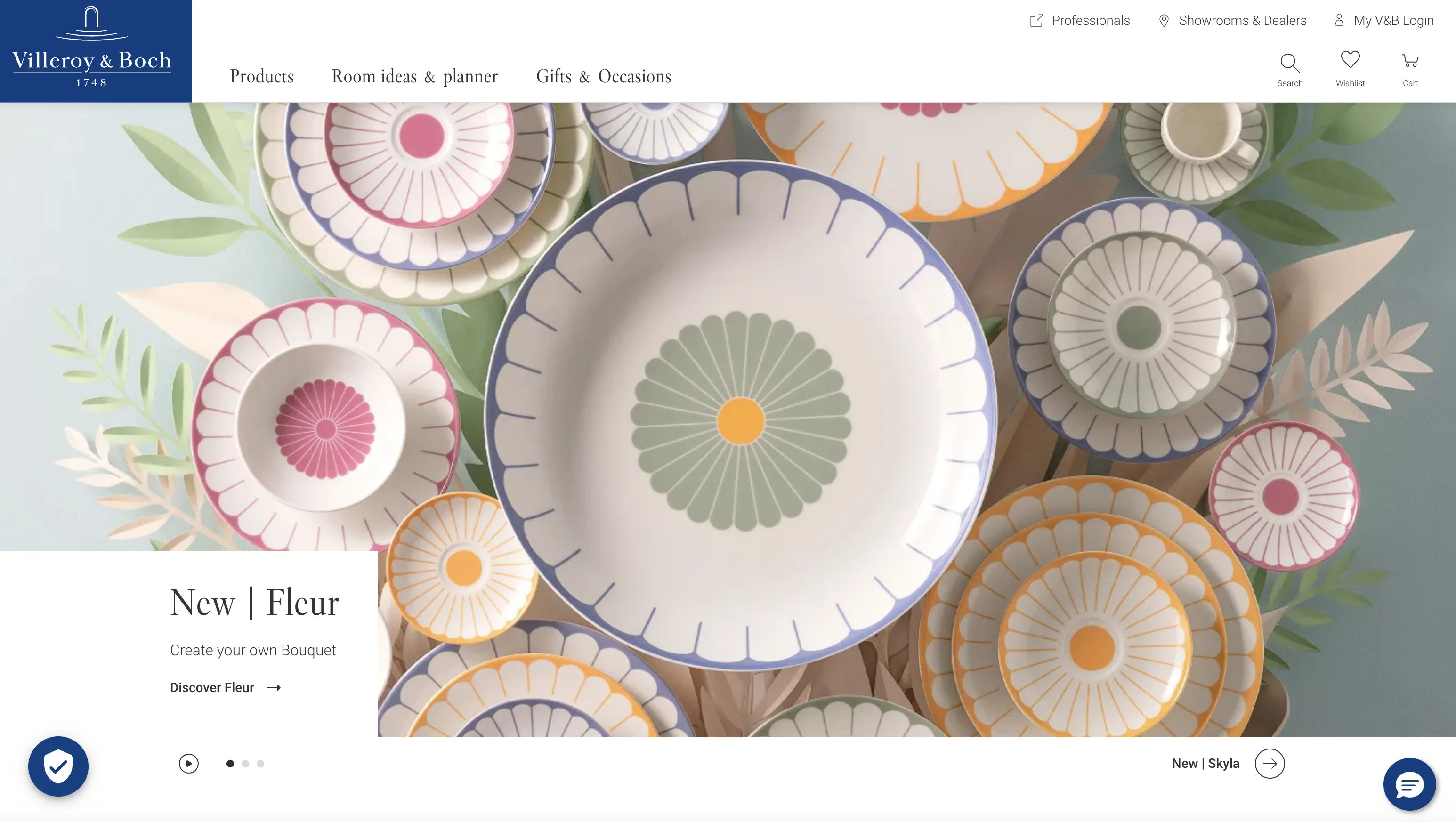 Villeroy & Boch website screenshot